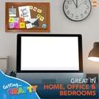 Cork Board A4 Notice Memo Board with Pins – Wooden Frame