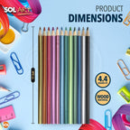 Metallic Colouring Pencils Shimmer Art & Craft | 12 Pack