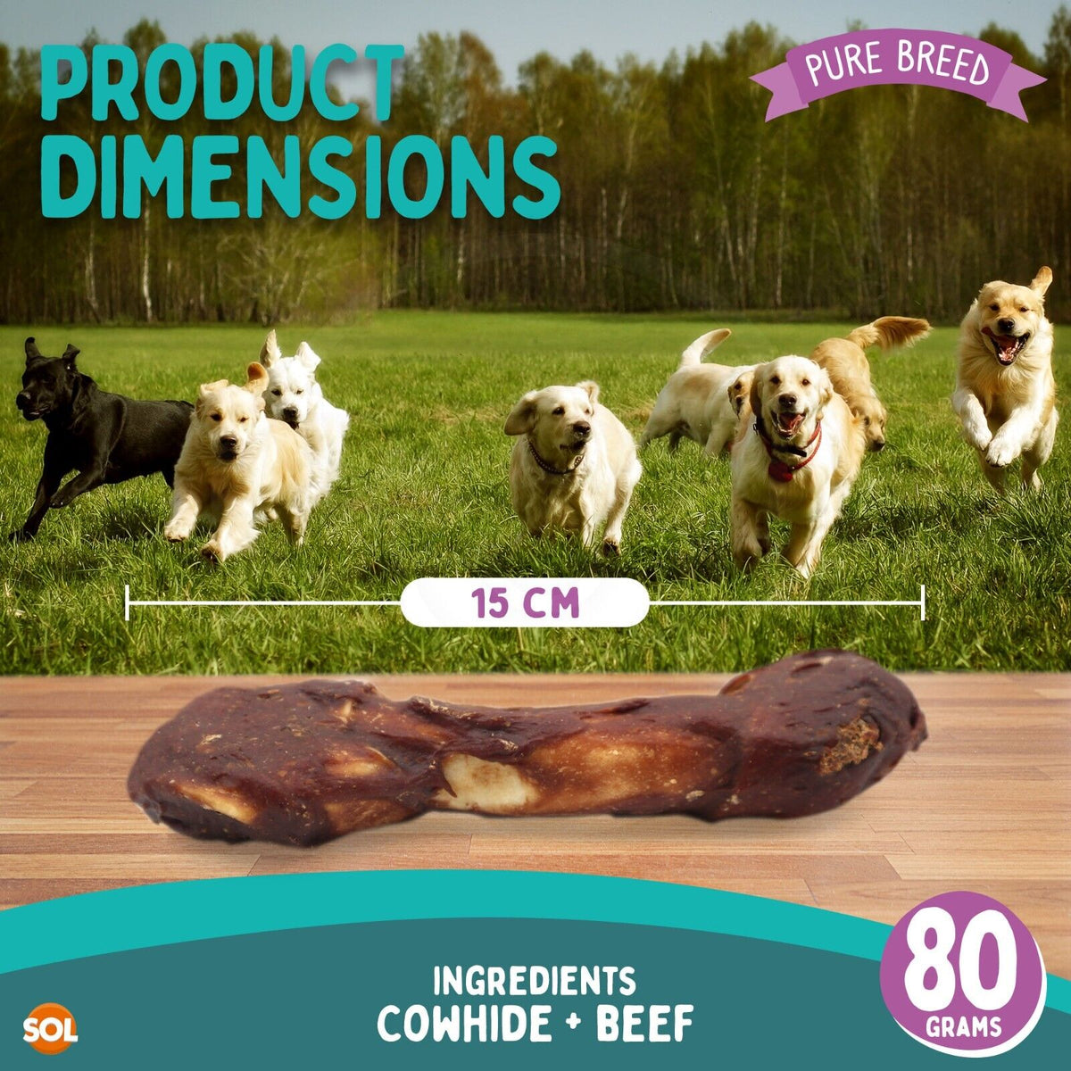 Collagen Dog Treats Chicken & Beef Flavour | 6 Inch