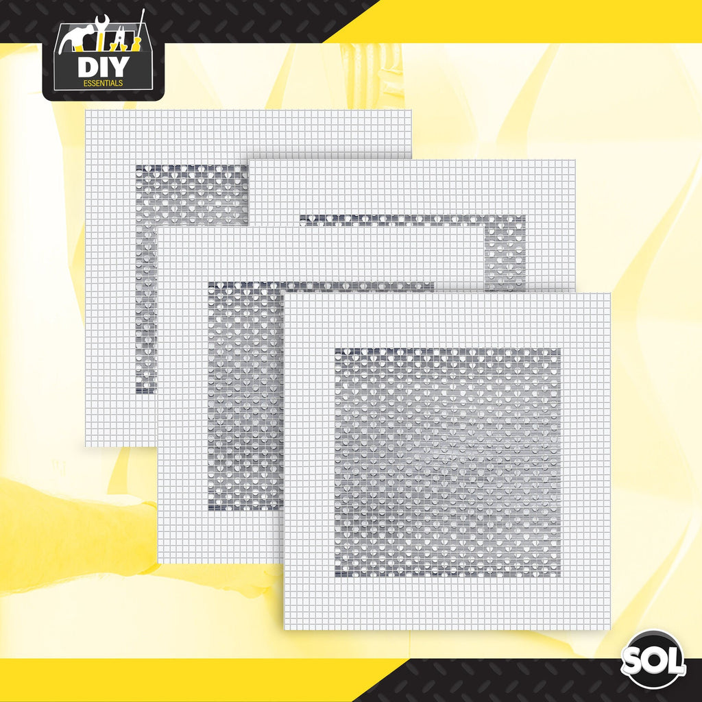 Self Adhesive Wall Repair Patch | Mesh Drywall Plastering | 4 Pack