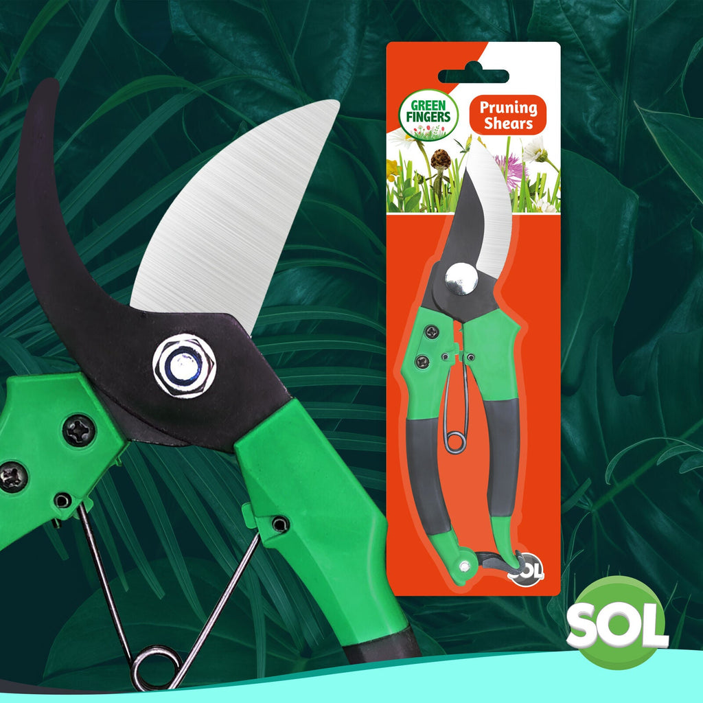 Pruning Shears 8" | Garden Secateurs Hand Cutter Snips | 1 Pack
