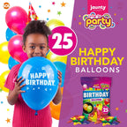 Happy Birthday Balloons 9 Inch Helium Party Wedding Latex | 25 Pack