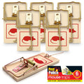 Wooden Mouse Traps | Reusable Rodent Pest Control | 6 Pack