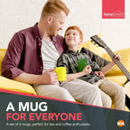 Multi Coloured Ceramic Mugs 330ml Set of 12