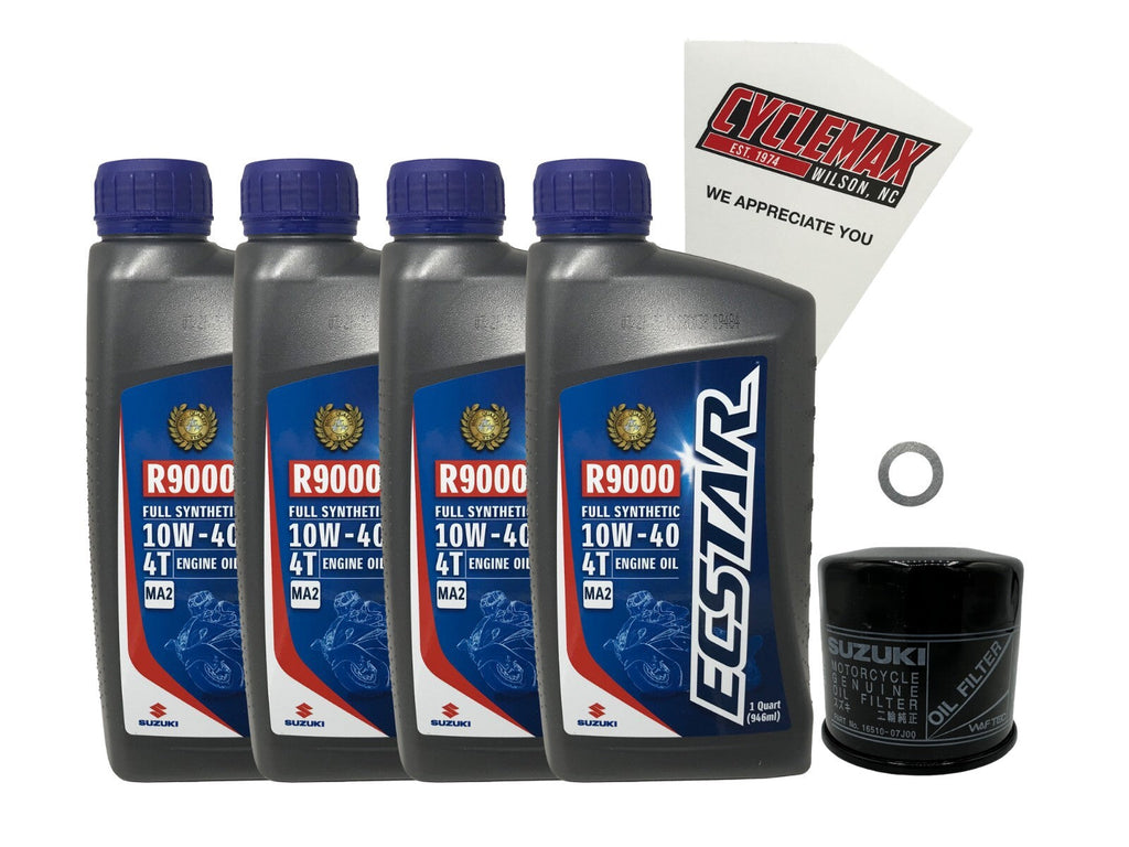 Suzuki Ecstar Full Synthetic Oil Change Kit for 2002-2022 KINGQUAD 400