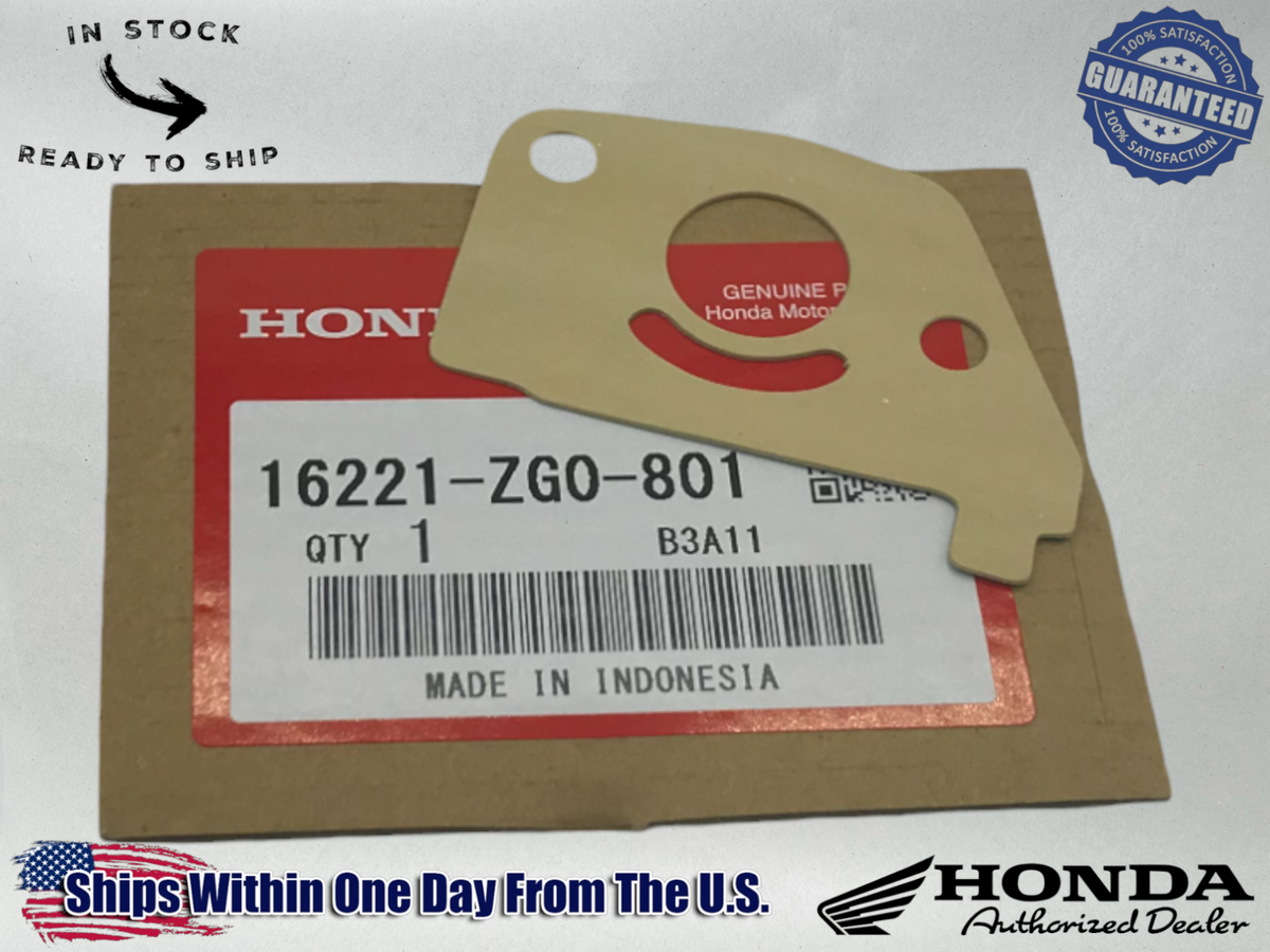Honda Genuine OEM Carburetor Gasket BF2D EU2000i GX100 GXH50 16221-ZG0-801