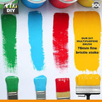 Shed Fence Brush 5 Inch | Multipurpose Paint Paste Wood Decking | 4 Pack