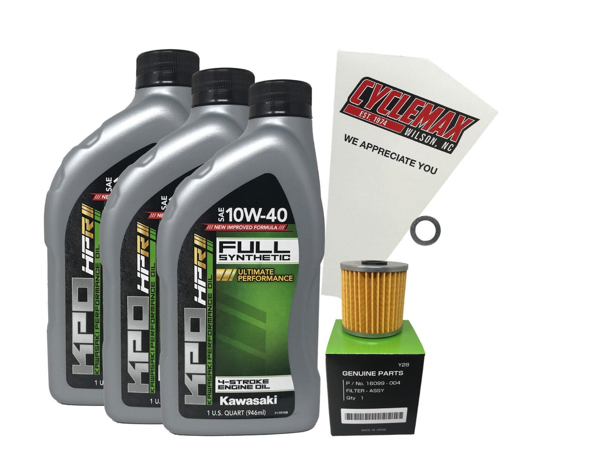 Kawasaki KPO Full Synthetic Oil Change Kit for 1988-2002 BAYOU 220