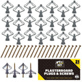 Cavity Wall Plugs and Screws Set – 21 Pack