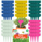 Plastic Plant Labels T Type 10cm | Waterproof Garden Markers | 100 Pack