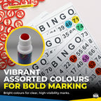 Bingo Dabber Pens | Mixed Colours Non-Drip | 8 Pack