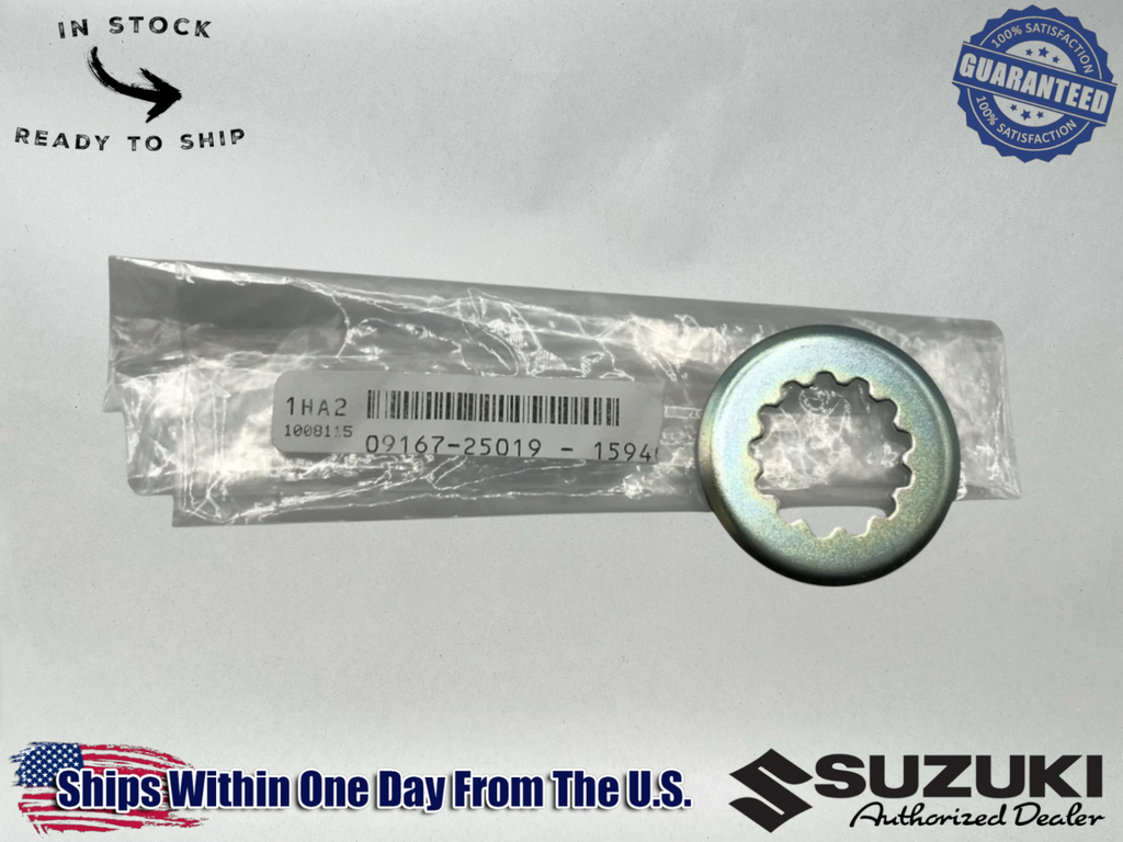 Suzuki OEM WASHER,LOCK 09167-25019 /GS750/ 650/ 550/ 450/ 400