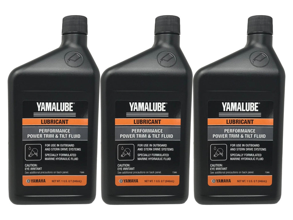 Yamaha Genuine OEM Performance Power Trim & Tilt Fluid ACC-PWRTR-MF-32 - 3 Pack