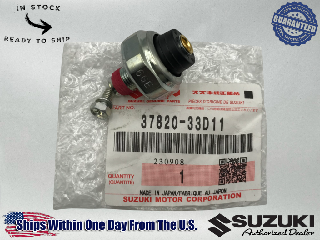Suzuki Genuine OEM Oil Pressure Sending Switch Many 250-1800cc 37820-33D11