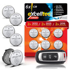 Car Key Fob Battery CR2032 | Multipurpose Button Cell | 6 Pack