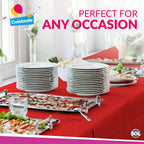 Plastic Table Cloth Covers Rectangular | Party Tableware | 2 Pack