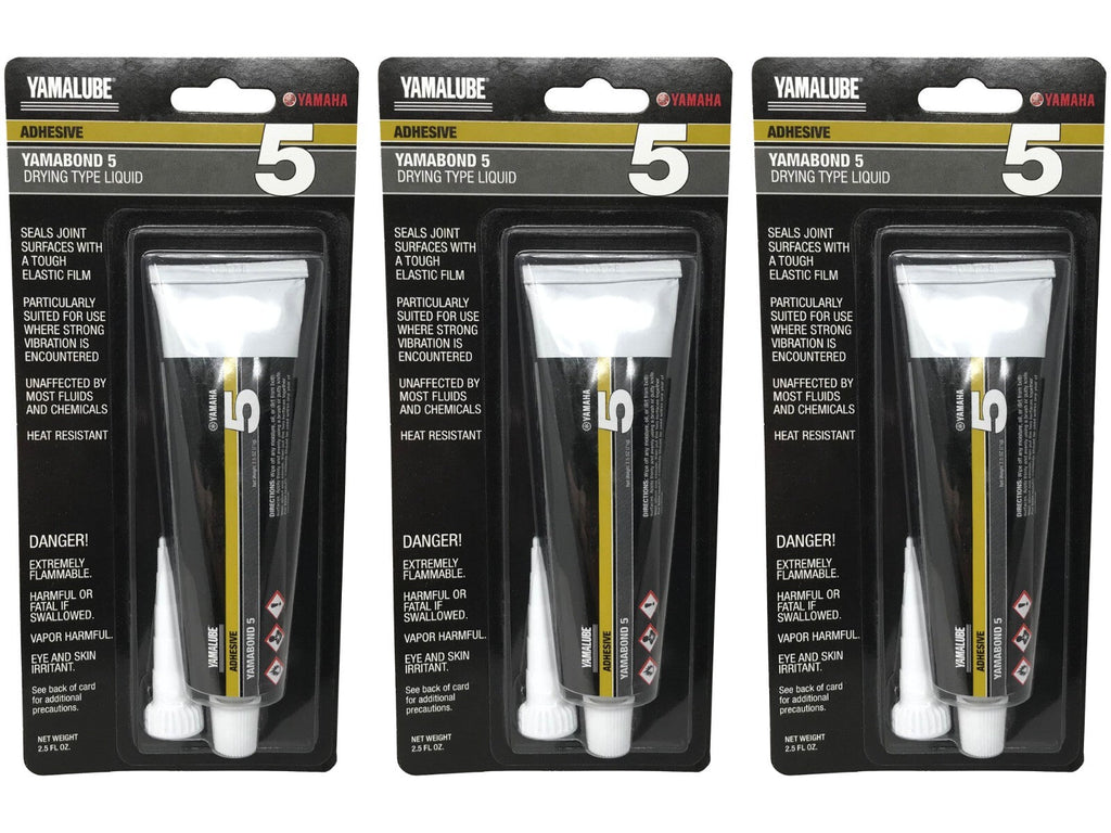 Yamaha Genuine OEM Yamabond 5 Drying Type Liquid ACC-YAMAB-ON-D5 - 3 Pack