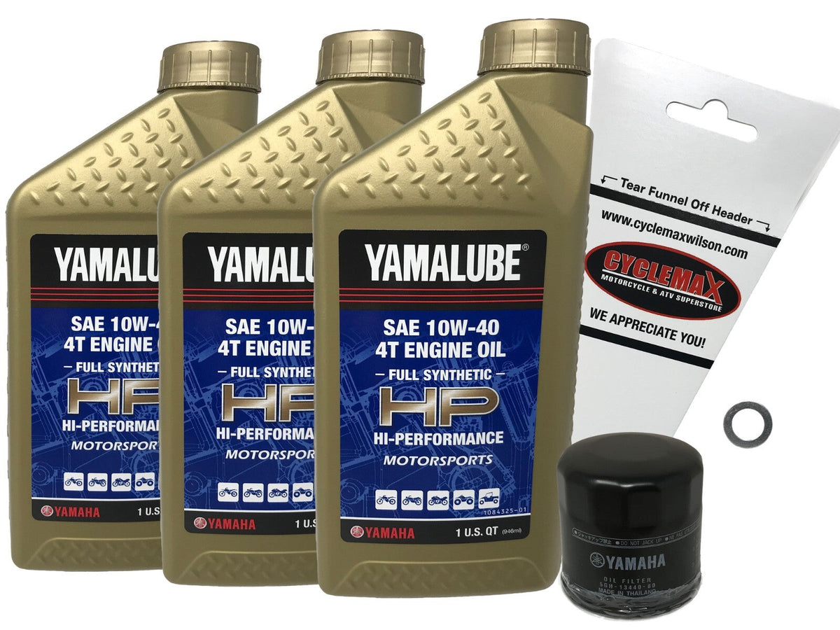 Yamaha Yamalube Full Synthetic Oil Change Kit for 2015-2023 YZF-R3