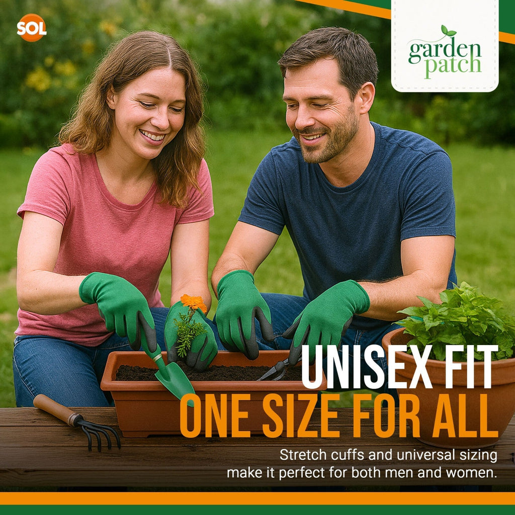 Unisex Gardening Gloves | Durable Heavy-Duty Grip | 2 Pack