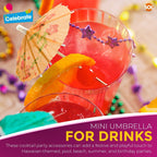 Paper Cocktail Umbrellas Birthday Party Drink Decorations | 50 Pack