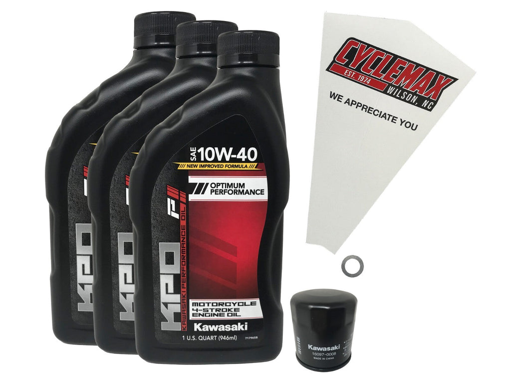 Kawasaki KPO Standard Oil Change Kit for 2017-2023 VERSYS X300