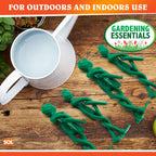 Garden Frog Plant Ties | Reusable Adjustable Rubber | 4 Pack