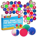 Small Bouncy Balls | Kids Toy Party Bag Fillers | 40 Pack