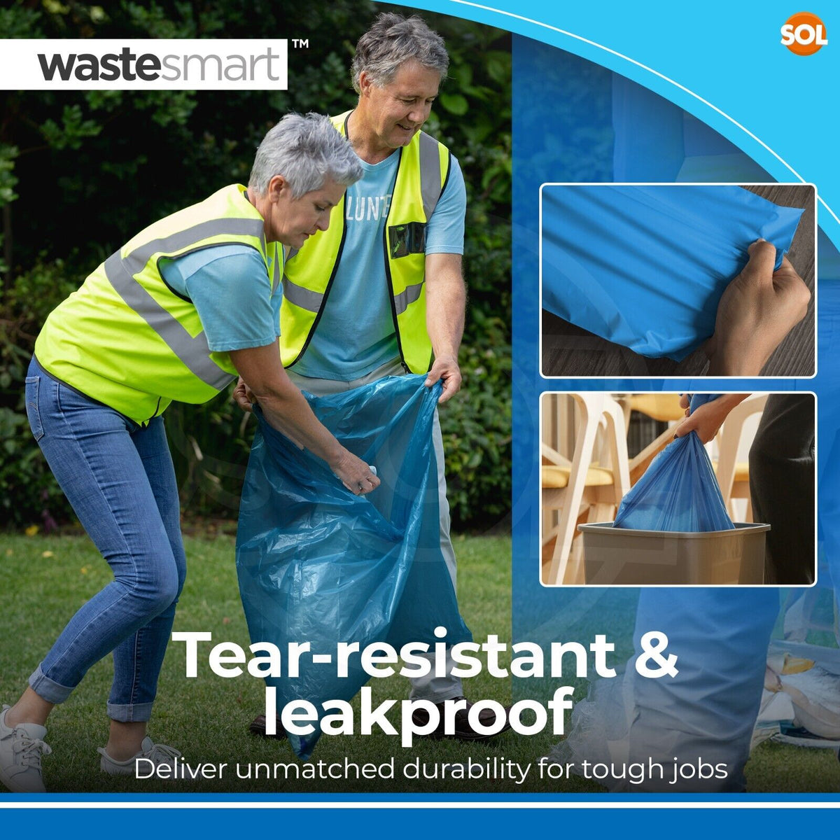 Blue Rubble Sacks Heavy Duty Large | 120 Pack