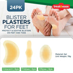Hydrocolloid Gel Blister Plasters | Heel Toe Protection | 24 Pack