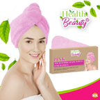 Hair Turban Towel | Pink Microfibre Head Wrap Quick Dry