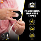Wiring Harness Tape 19mm Adhesive Fabric Loom Cloth | 2 Pack