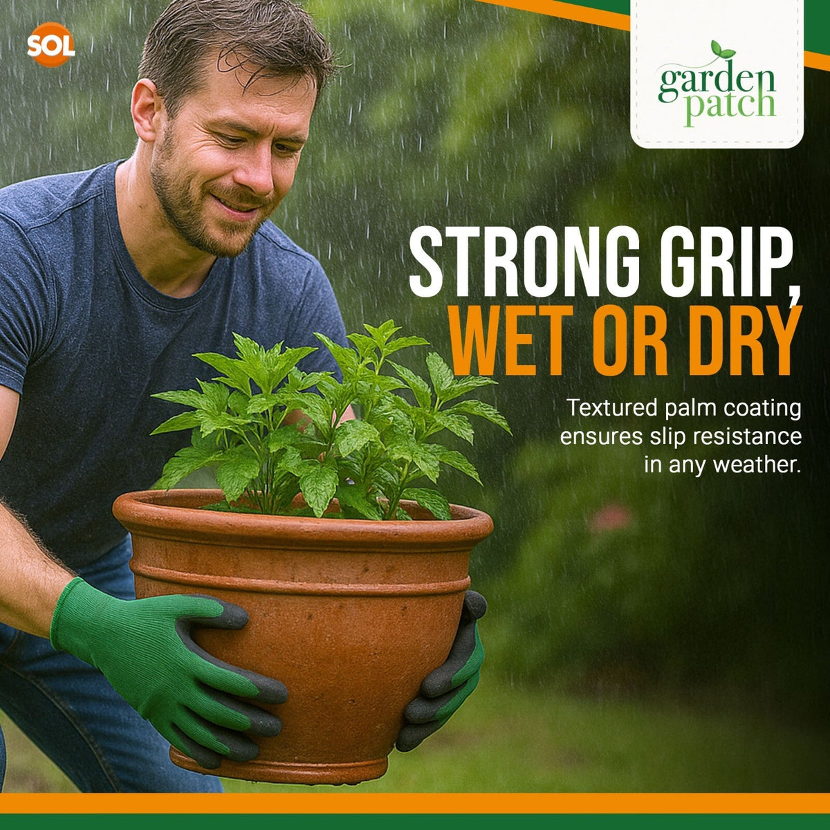 Unisex Gardening Gloves | Durable Heavy-Duty Grip | 2 Pack