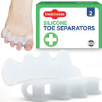Silicone Toe Separator Gel Spreaders Straightener | 2 Pack