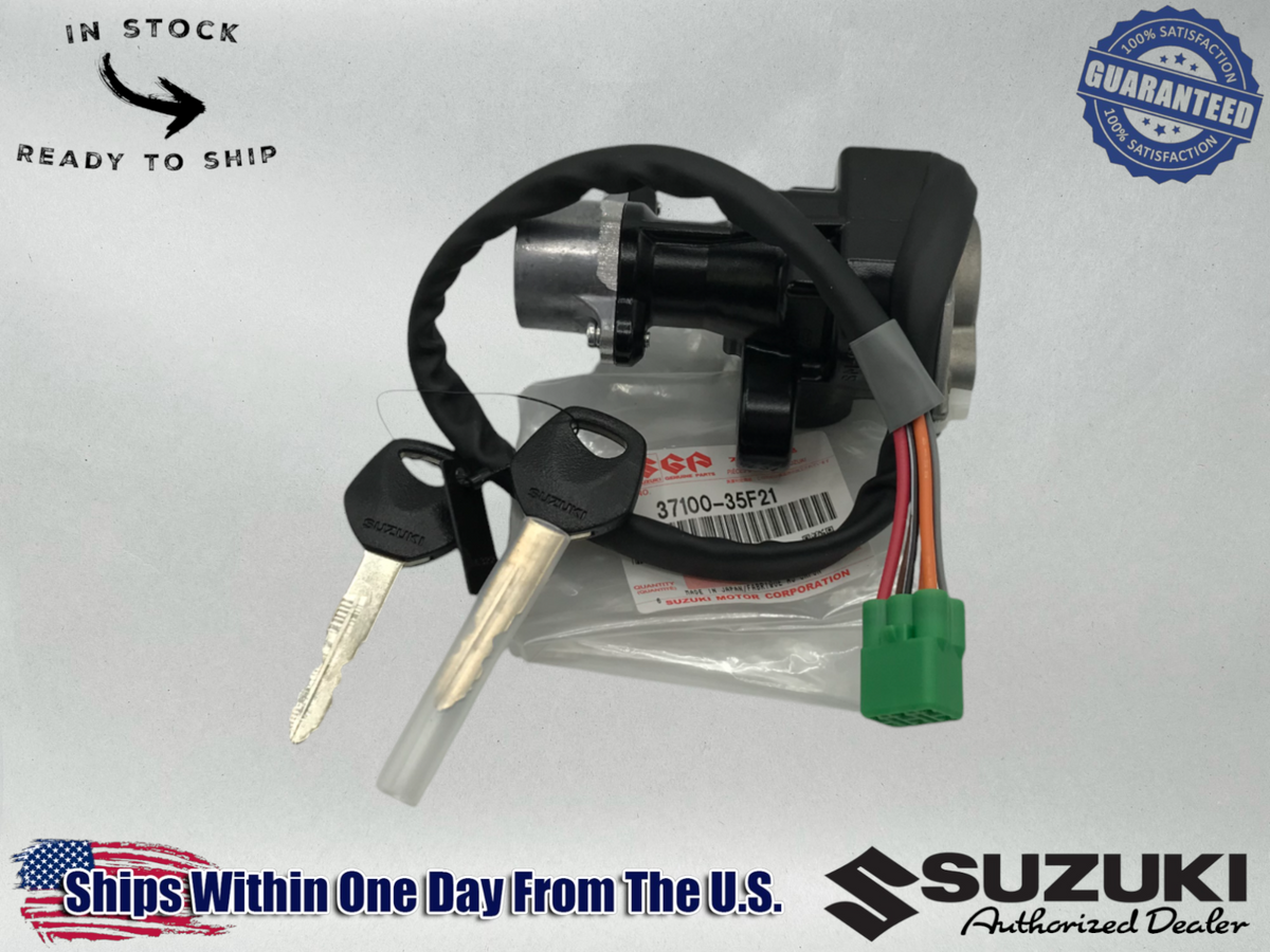 Suzuki 2001 - 03 GSXR GSX-R 600 750 IGNITION SWITCH 2 KEYS 37100-35F21
