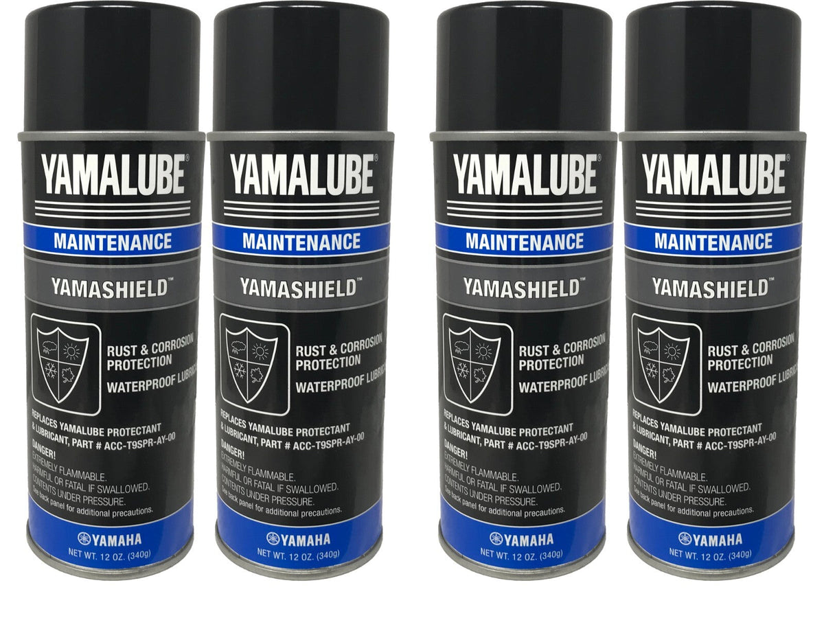 Yamaha Genuine OEM Yamalube 12 Oz. Yamashield Can ACC-YAMSH-LD-00 - 4 Pack