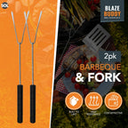 BBQ Fork Stainless Steel | Grill Meat Roasting Stick