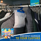 Hanging Wardrobe Dehumidifier Bags | Moisture & Mould Absorber