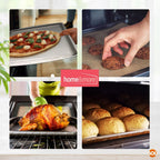 Oven Tray Set 38 x 25cm | Roasting Pan Baking Steel Sheet | 4 Pack