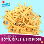 Yellow Stretchy Men | Party Bag Fillers Kids Fun Toys | 60 Pack