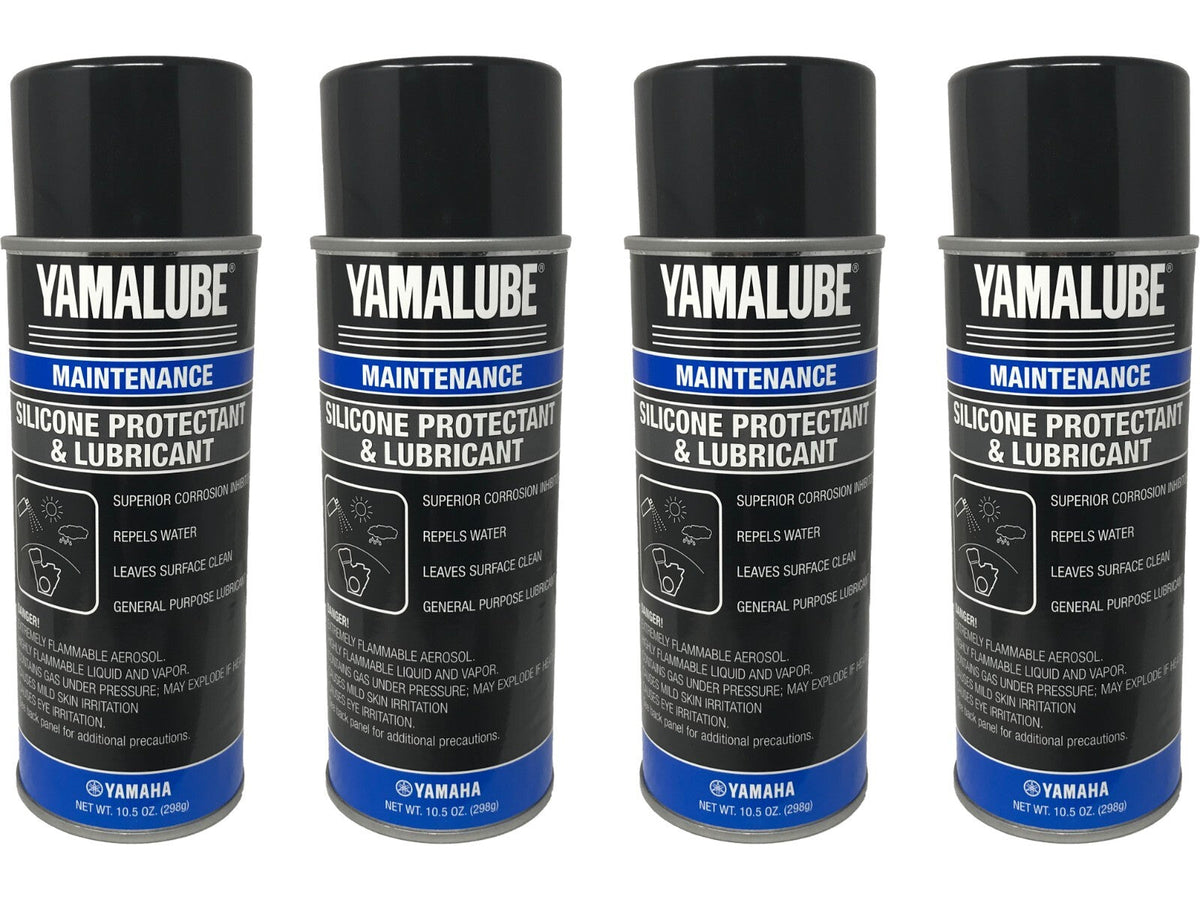 Yamaha Genuine Yamalube Silicone Protectant & Lubricant ACC-SLCNS-PR-AY - 4 Pack