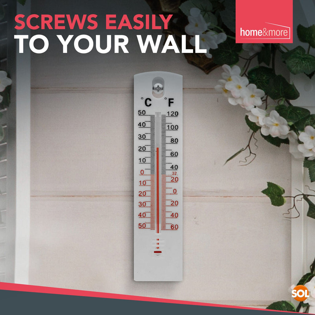 Wall Thermometer Indoor Outdoor Home Office Garden Greenhouse | 2 Pack