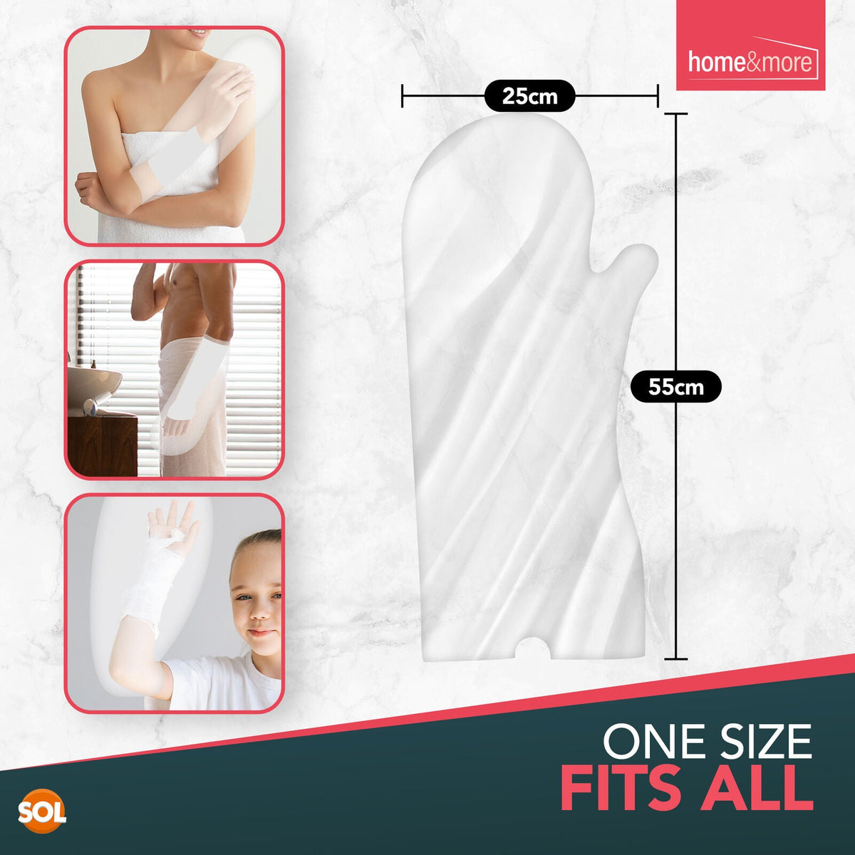 Waterproof Half Arm Cast Cover | Reusable Plaster Protector | 6 Pack