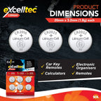 Car Key Fob Battery CR2032 | Multipurpose Button Cell | 6 Pack