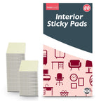 Interior Sticky Pads | Double Sided Foam Squares | 80 Pack