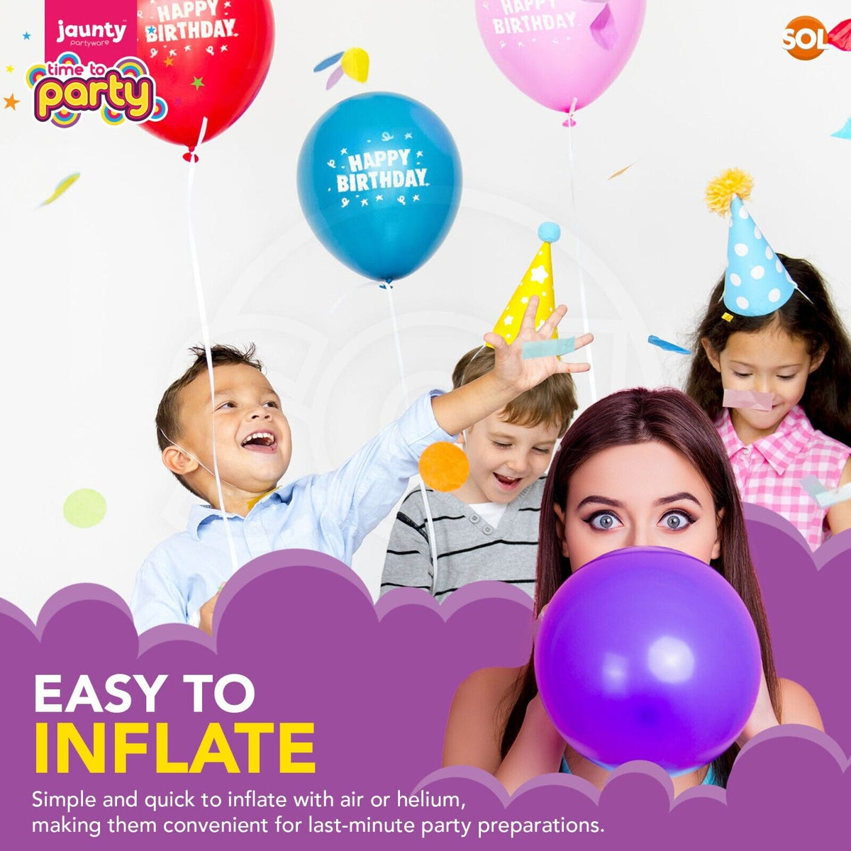 Happy Birthday Balloons 9 Inch Helium Party Wedding Latex | 25 Pack