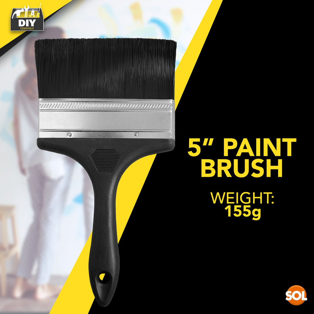 Paint Brush 5 Inch | Interior & Exterior No Bristle Loss | 2 Pack