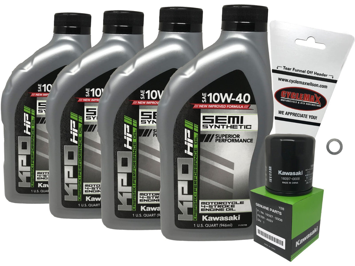 Kawasaki KPO Semi-Synthetic Oil Change Kit for 1996-2008 VULCAN 1500
