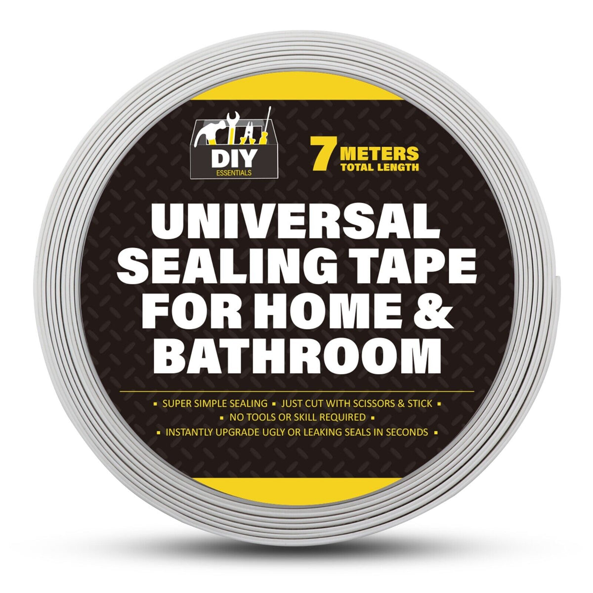 PVC Caulk Tape Sealant Strip | Bath & Kitchen | 7M