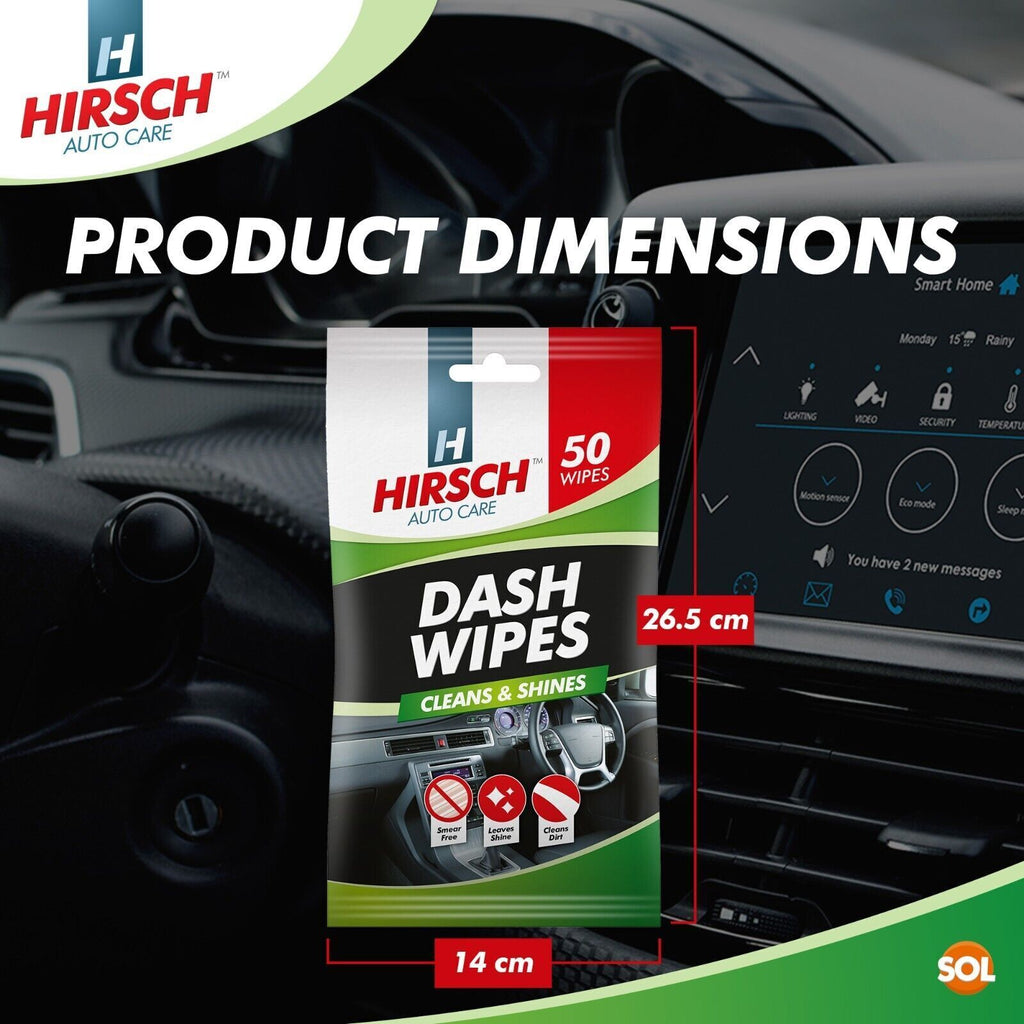 Car Dash Wipes | Gloss Interior Dashboard Cleaner | 300 Pack