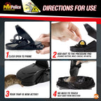 Shark Tooth Snap Trap Reusable | Easy Set Durable Pest Control | 2 Pack